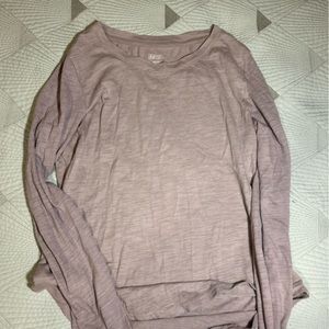 Light purple long sleeve soft shirt